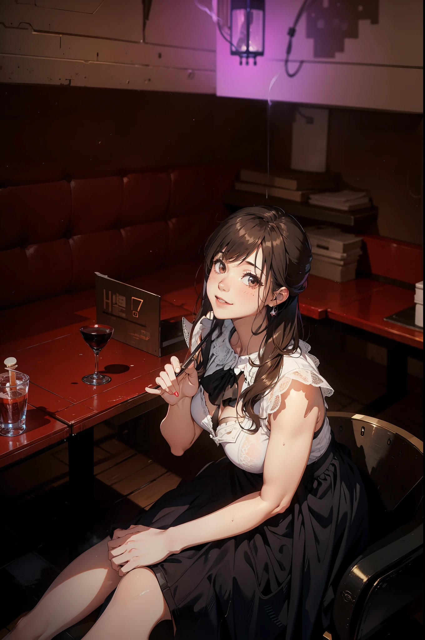 (extremely detailed CG unity 8k wallpaper), (masterpiece), (best quality), (ultra-detailed), (best illustration), (best shadow), (absurdres), 
BREAK
girl, sweat, steam, medium breast, nsfw, light smile,