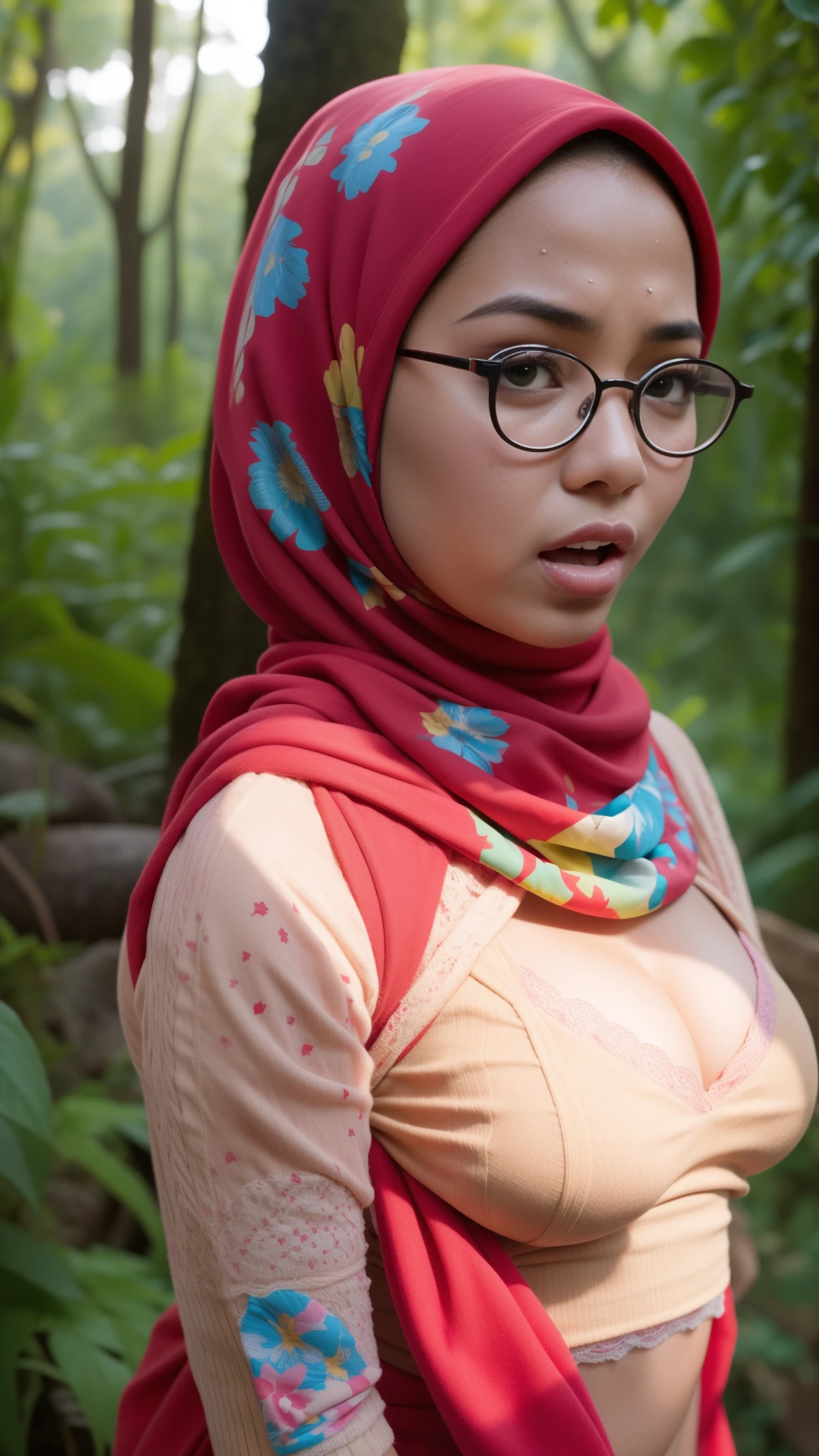 (Spectacles), ("Rainbow Hijab Floral pattern Naked"), "Long Tongue", (Anger), (Anger), (Anger), (Anger), "G-String & Thong", "Oki Setiana Dewi", "Spectacles", ("Rainbow Hijab Floral pattern Naked"), Chubby Wearing Lace Bra & Short Hairy Pussy, "Facial expression in anger", "Rainbow", "Red Lips", "Bokeh" My ass is huge Being in the forest, "Very angry facial reaction", (Heavy Huge Breasts Tits)