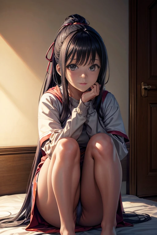 (best quality,4k,8k,highres,masterpiece:1.2),ultra-detailed,(realistic,photorealistic,photo-realistic:1.37),anime,anime girl,sitting on bed,anime character,close-up of anime character's eyes,close-up of anime character's lips,detailed anime girl,detailed anime character,anime cat in front of the character,selected anime screenshots,anime girl crouching,2012 anime screenshots,anime still from a TV show,animation still,Re:Zero,anime scene,Yuru Camp,anime screenshot,screenshot from an animated movie