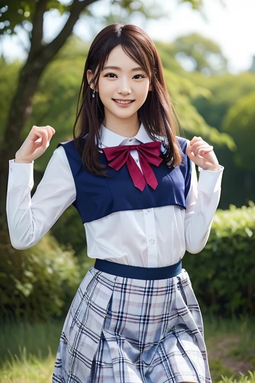 (8K、Raw photo、highest quality、masterpiece:1.2)、(realistic、Photoreal:1.37)、super detailed、Super high resolution、(((japanese girl９people idol group)))、see the beholder、beautiful and detailed face、laughter、narrow、(slim waist) :1.3)、Beautiful and smooth skin、skin texture、floating hair、professional lighting、human body as a whole、blonde、Japanese high school uniform、sailor suit、Twin Hairstyles、E cup、smile、、red ribbon、baby face、inst、Tree of the Rising Sun々Passing sunshine、god々々Shikai、Hair fluttering in the wind、headphone、Listen to the music,(((music program studio))),(Plaid semi-long skirt),(whole body),((idol pose))