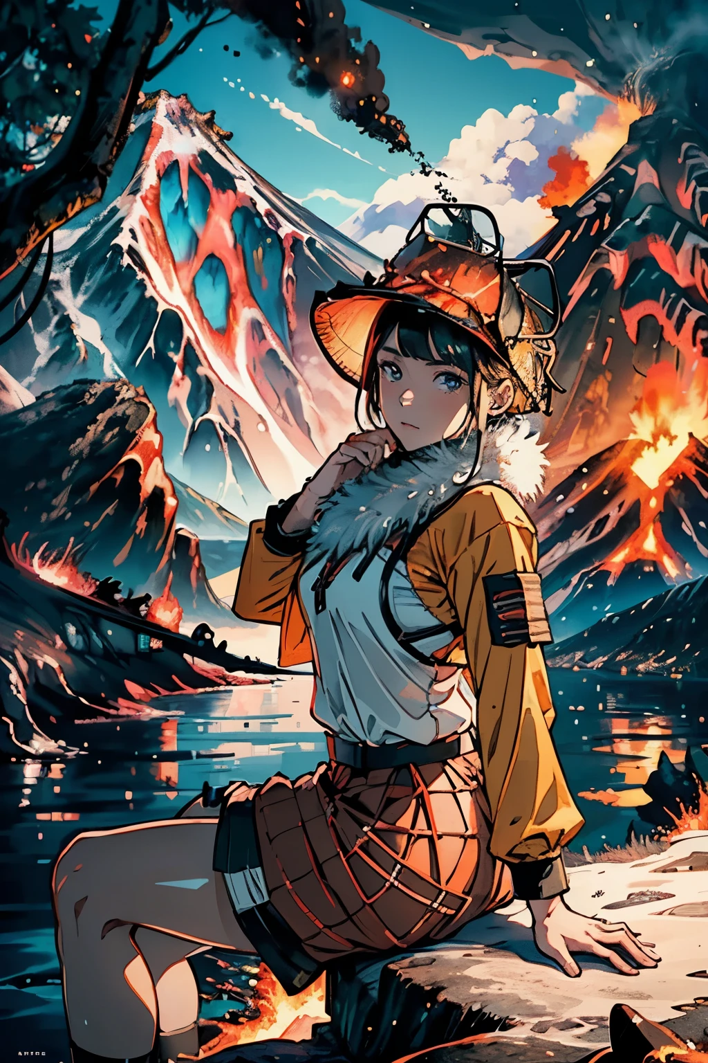 top-quality masterpiece of Kamchatka landscape
Male and female explorers in authentic Kamchatkan attire
Girl wearing traditional Kamchatkan skirt and blouse, sitting by the fire
Boys fishing together, wrapped in Kamchatkan fur coats
Without glasses, capturing the breathtaking Kamchatkan wilderness
(high resolution, The pixels are perfect, evocative illustration), (hyper realistic: 1.4), (natural scenery: 1.8), medium breasts: 1.75), (volcanic terrain: 1.6), (Realism:1.4), (Realistis:1.4), (absurd beauty: