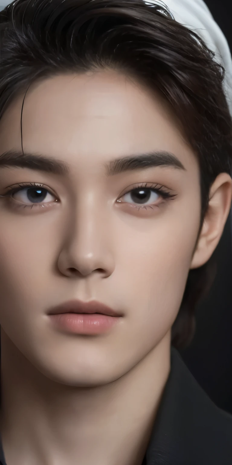 best quality,high-res,masterpiece:1.2,ultra-detailed,realistic,portrait,close-up,beautiful detailed eyes,beautiful detailed lips,sharp focus,professional,studio lighting,vivid colors,muslim,islamic,19 years old,man,handmade,skullcap,black,stylish attire,serious expression,sunlight,dark background