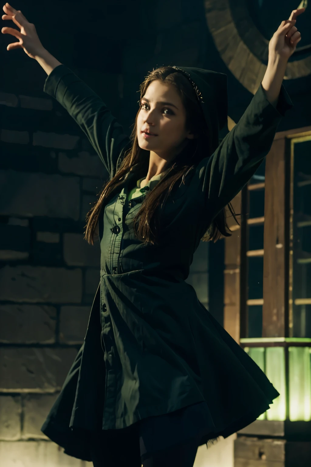 young wicked elphaba flying