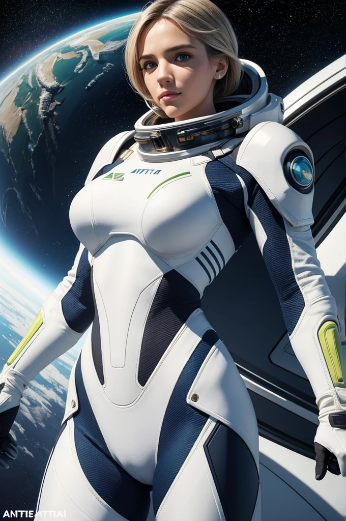 Mia Malkova | Arte Vetorial | segurando uma arma | Look at the camera | Corpo inteiro | poses sensual | Cabelos longos | Spacesuit white and lime | space Background | flying in the space | luz azul predominante | highes definition | ALTOS DETALHES | ESTILO Grafico | TRAJES FUTURISTA | Max Resolution | Arte vetorial