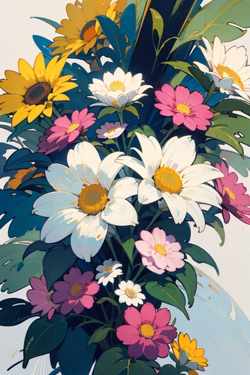 ((highest quality)), ((masterpiece)), (be familiar with), perfect flower々、colorful flowers々