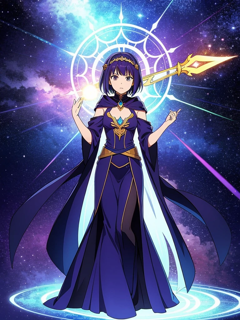 Seraphina was once a gifted healer and protector of Eldoria's magical balance. Guided by a deep sense of duty, she embraced the teachings of the ancient celestial order. When the shadows of Malachor began to encroach, Seraphina took up the mantle of the Lightbringer to oppose the impending darkness.