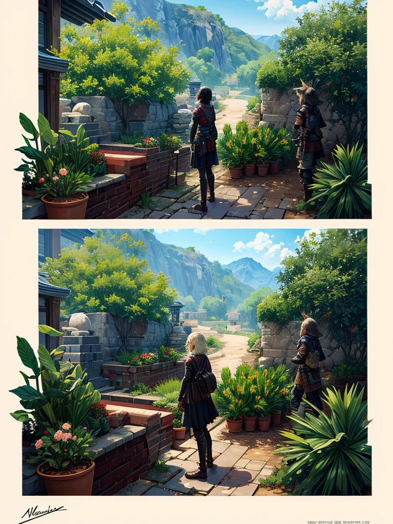 8K resolution、((highest quality))、((masterpiece))、((super detailed))、Final Fantasy、　Cactus、