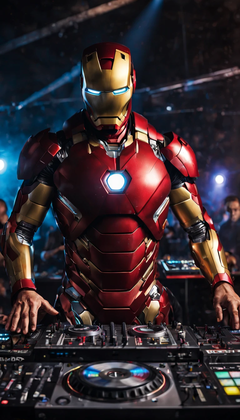 DJ 'IRONMAN' playing at the club, 8k