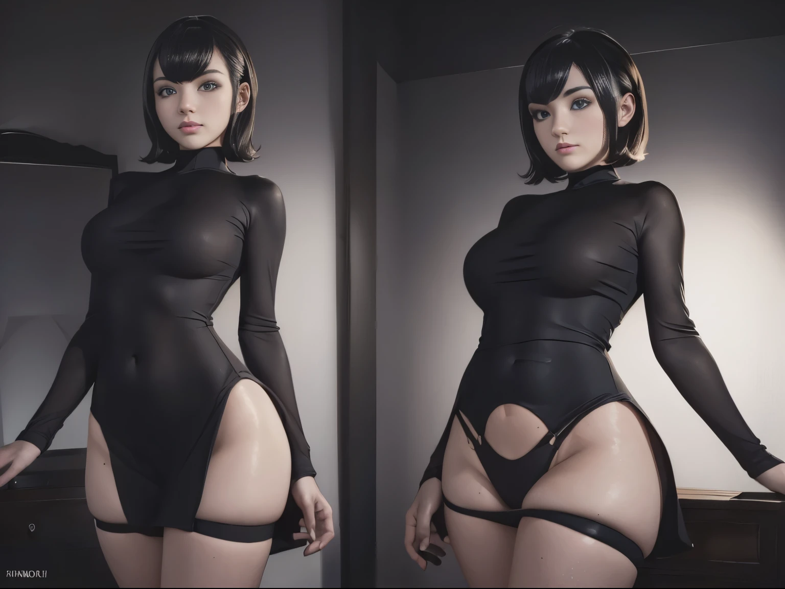 (((mavis)))8k,((( acostada en la cama)))((((en la cama )))(((vista aerea)))((hotel transilvania))(((Amazing tits)))caliente, hermosa,((Hornie)),((( lleva su vestido negro)))((cute)))8k, hiperrealista todo como un motor irreal trazado de rayos render ((estilo humano hiperealista)),(((Empty dark background))). hiperrealista todo como un motor irreal trazado de rayos render estilo humano realista ,(((Empty dark background)))., Suavemente iluminado, Intimo exquisito detalle, sharp focus, intrincadamente detallado, rewarded photography, small-catchlight, bajo contraste, alta nitidez, facial-symmetry, profundidad de campo, cinematic background, Renderizado del motor irreal, Imagen central, dream-like, Suavemente iluminado, intimo, imagen de cuerpo completo ,cuerpo completo,((tetona)),((piernas torneadas)) perfect ass ecchi, hdri