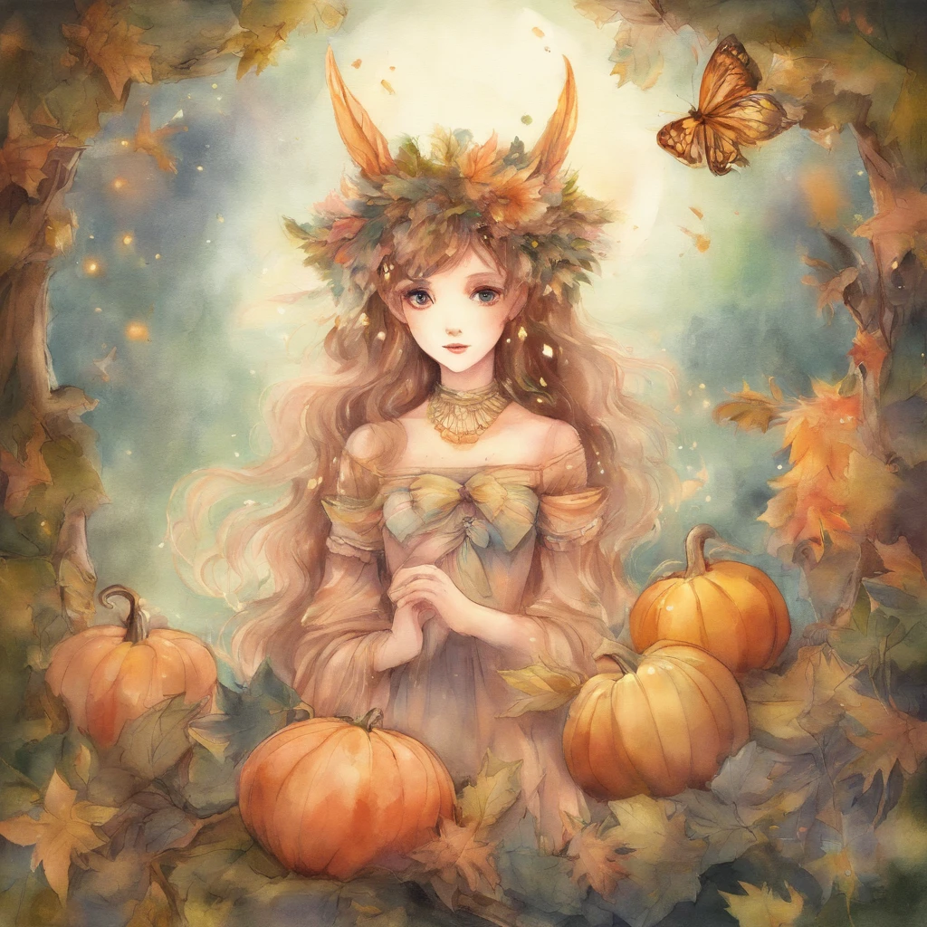 starの木からstarをharvestする乙女たち,great atmosphere,picture book illustrations,watercolor painting,star,harvest,myth,fantasy,Light,anatomically correct,cute,Friendly,Cast colorful spells,rich colors,warmth