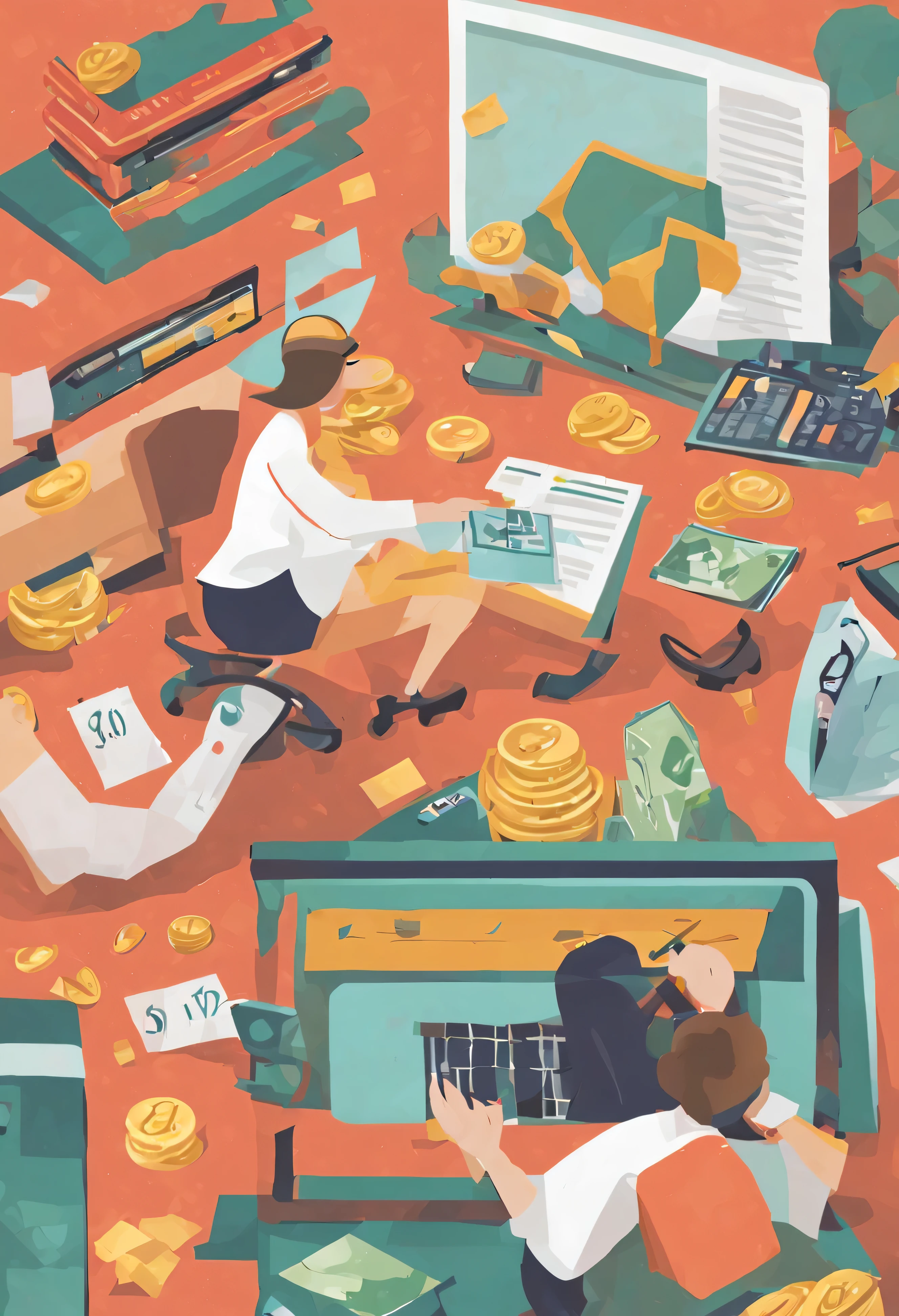 An illustration,finance,image,savings