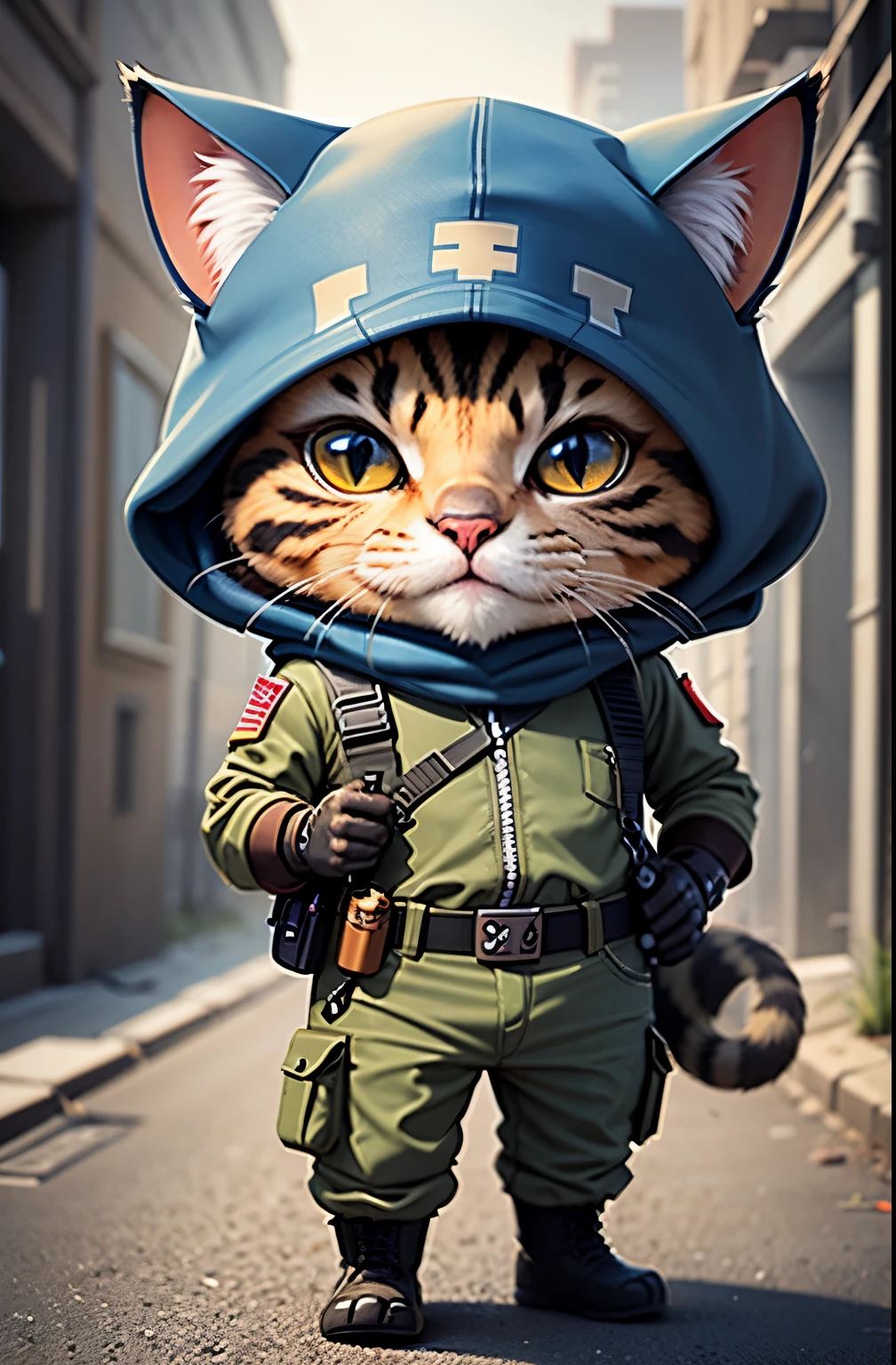 c4tt4stic, army soldier, cat