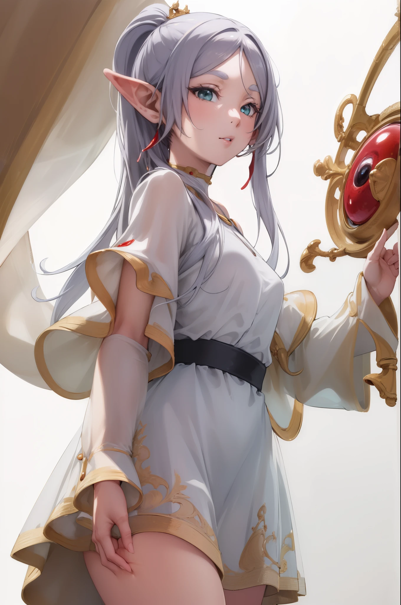 (masterpiece:1.3),(highly detailed:1.3),(highres:1.1),best quality,Ultra-detail, Frieren