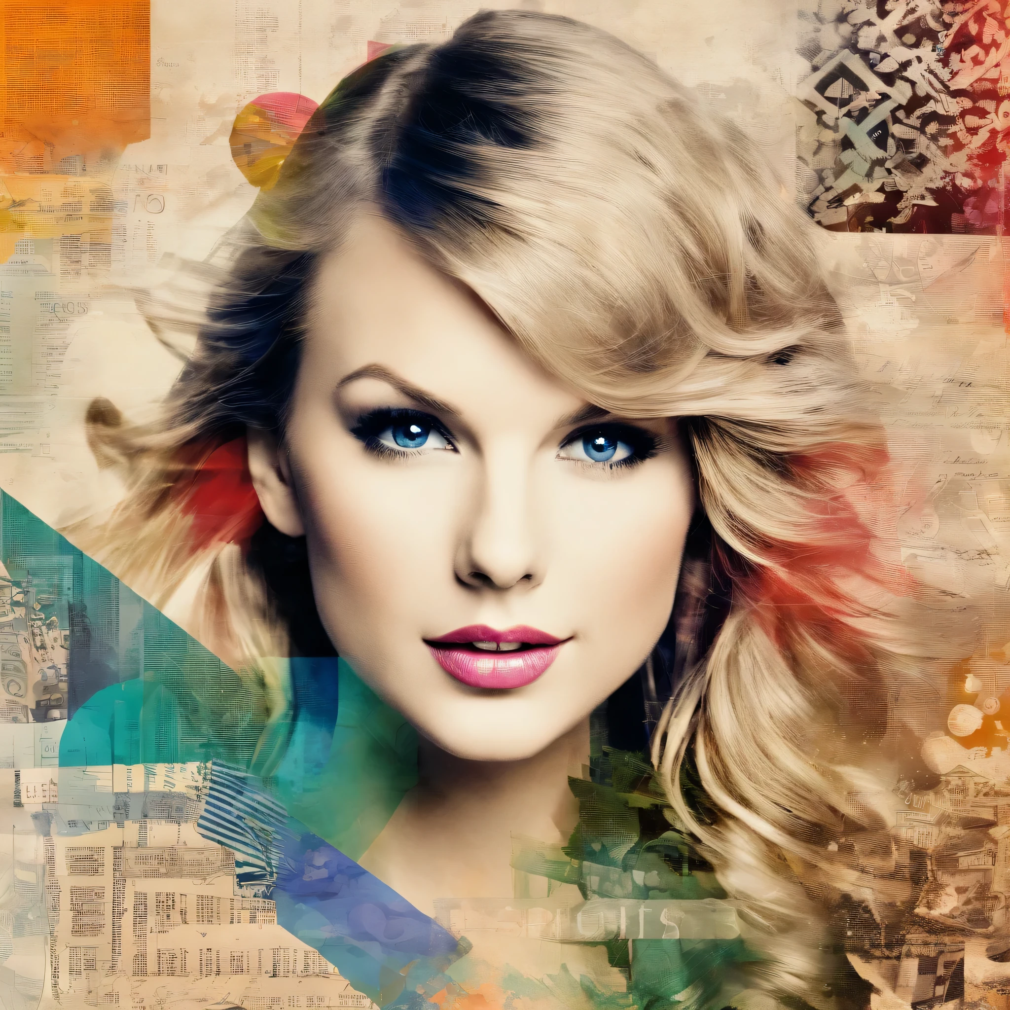 Beautiful girl ,taylor swift, old photo, large image, dynamic mid-shot party ball, songs (highres, best quality:1.2), radiance, soft contours, details