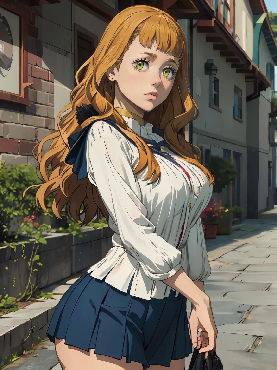 ((masterpiece)), (best quality),, official art, extremely detailed CG unity 8k wallpaper, highly detailed, shiny skin, Depth of field, vivid color,, 1girl, (curvy:1.0), (full body:0.8), girl wearing skirt or dress, sexy , portrait sophie mudd, casual pose, gorgeous young model, cute young woman, a beautiful -aged girl, very pretty model, young , cute young girl, beautiful young girl, beautiful model, long orange hair, light hair, shiny hair, young and cute girl, girl, Mimosa, Black Clover, Mimosa anime, anime, looking at me, wild pose, sexy pose, 18+
