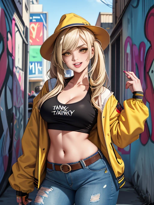 Blonde anime girl in a black top standing big bust smiling on a neon anime style city street. 8k, fanart urbana, digital anime illustration, estilo animê 4 k, arte digital do anime , arte digital estilo anime, elogiar artstyle, anime style illustration, menina Art not Guweiz style, estilo anos 80 anos 80s 1980 digital | | | | | | - arte de anime, em estilo anime anime anos 1980 --auto