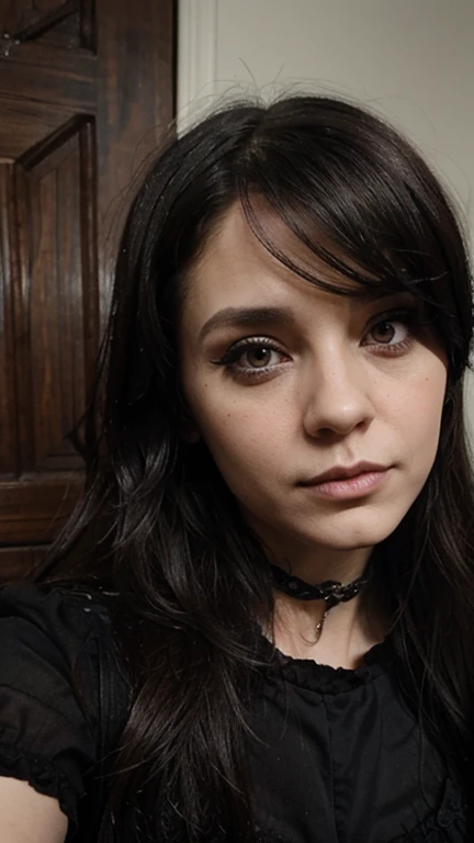 perfect face goth girl