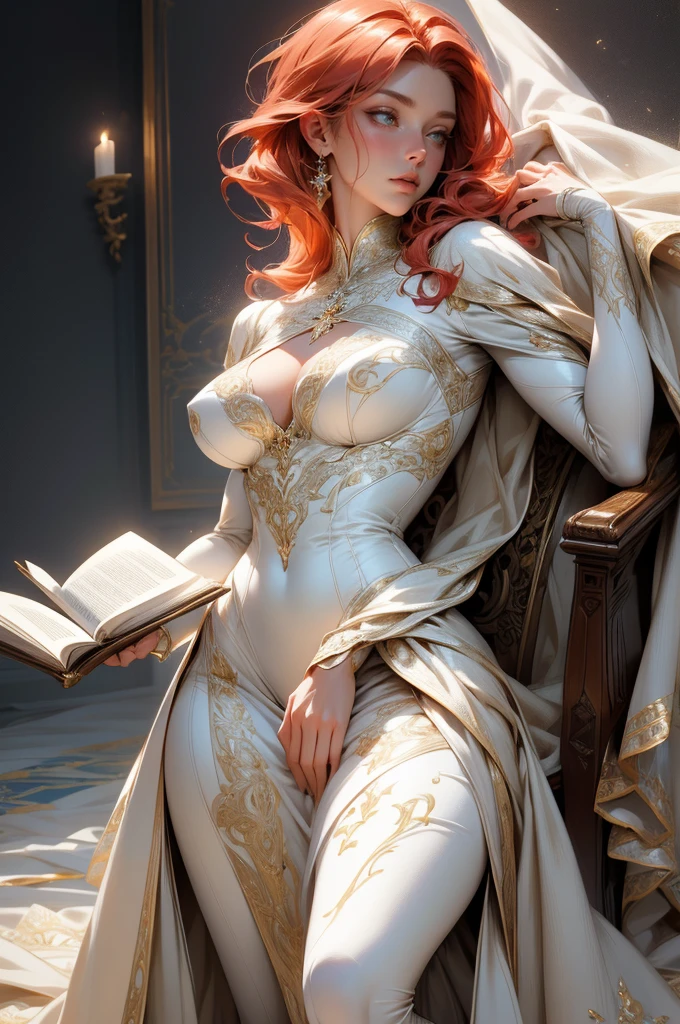 {-erro_de_anatomia:1.0}(best quality,4k,8k,highres,masterpiece:1.2), ultra-detailed, (realistic,photorealistic,photo-realistic:1.37), mature milf, illyasviel von einzbern, redhead hair, full body, vibrant colors, glowing skin, mesmerizing eyes, elegant pose, enchanting background, delicate lace dress, surreal lighting, ethereal atmosphere, mystical aura, intricate details, artistic medium, digital illustration, fantasy, anime, reading, writing, walking, backwards, lying down, standing, dynamic poses, mouth closed. Different posture , dynamic poses