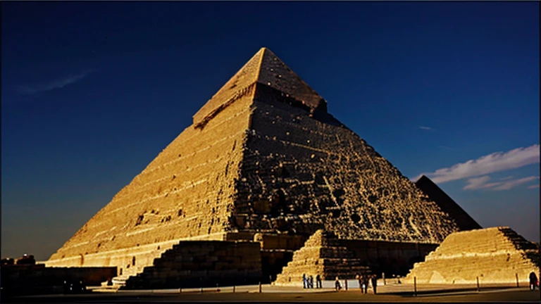 Diagrams showcasing architectural features of great pyramid