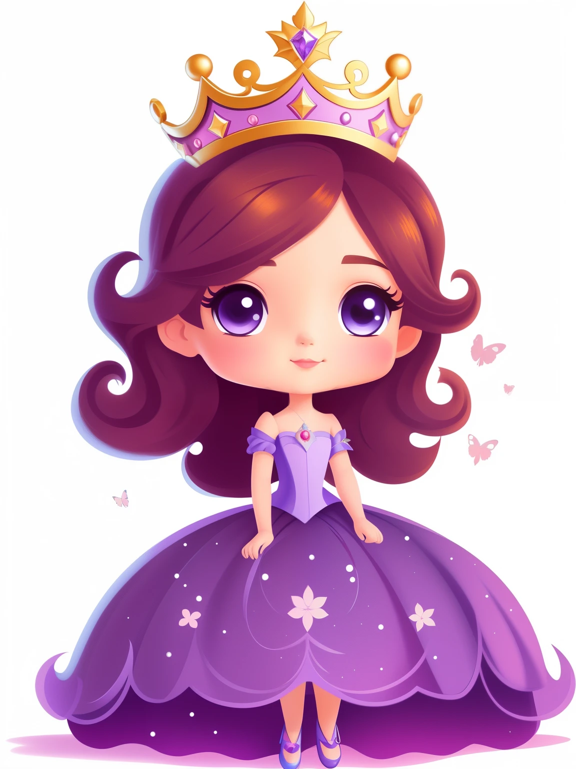 a cartoon princess with an aunt on her head, princesa , retrato da princesa, bela princesa, princesa feminina bonita, Pintura do retrato de uma princesa, Retrato da princesa, cartoon style illustration, arte digital detalhada fofa, design de personagens de alta qualidade, arte digital fofa, fairy-tale illustration style, Retrato de uma princesa, Linda rainha, artificial intelligence princess, cartoon illustration