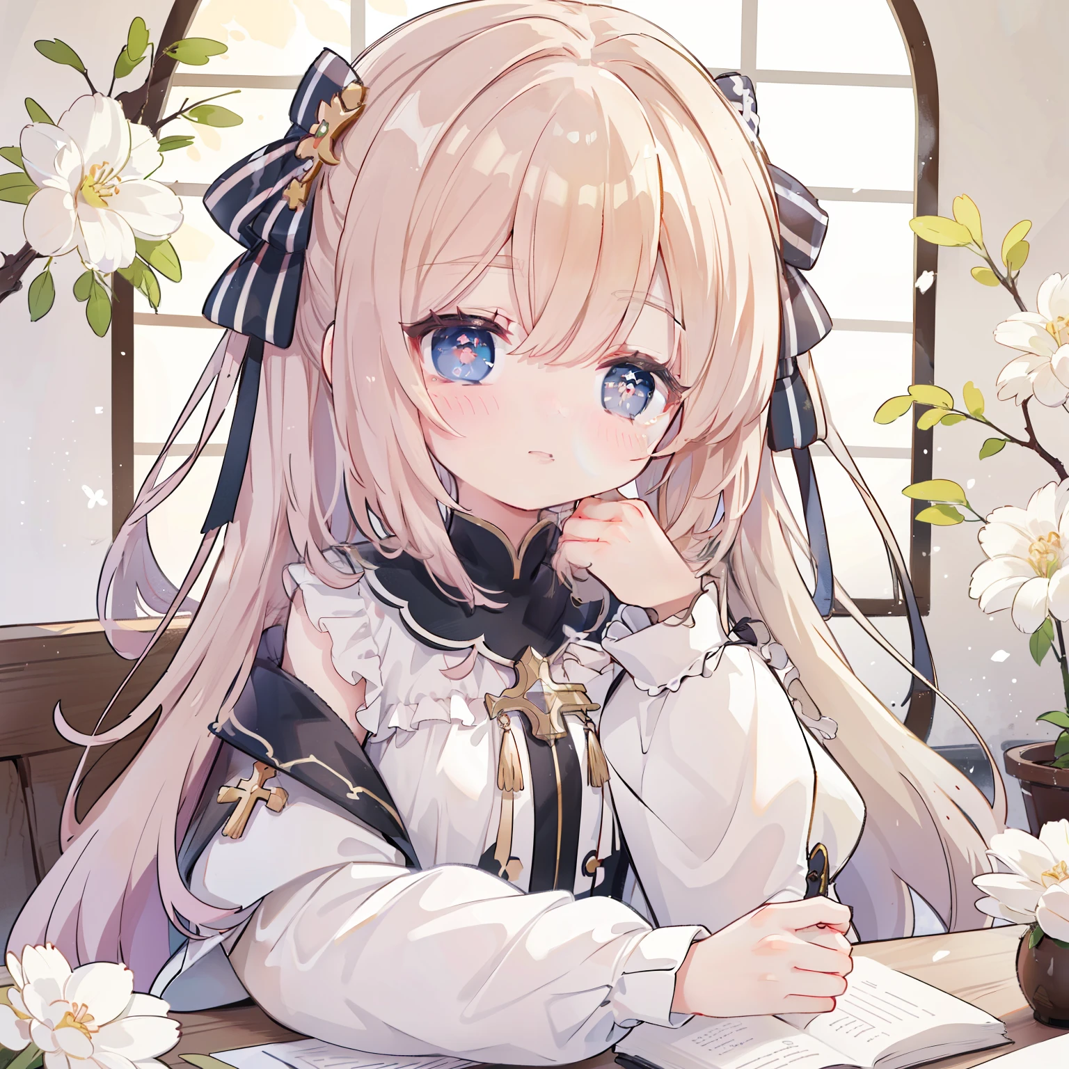 (best quality,8k,high resolution,masterpiece:1.2),super detailed,lifelike,CG wallpaper,Excellent, Beautiful and delicate face, 1 girl, alone, cross-shaped pupils, Default attire, Everlasting