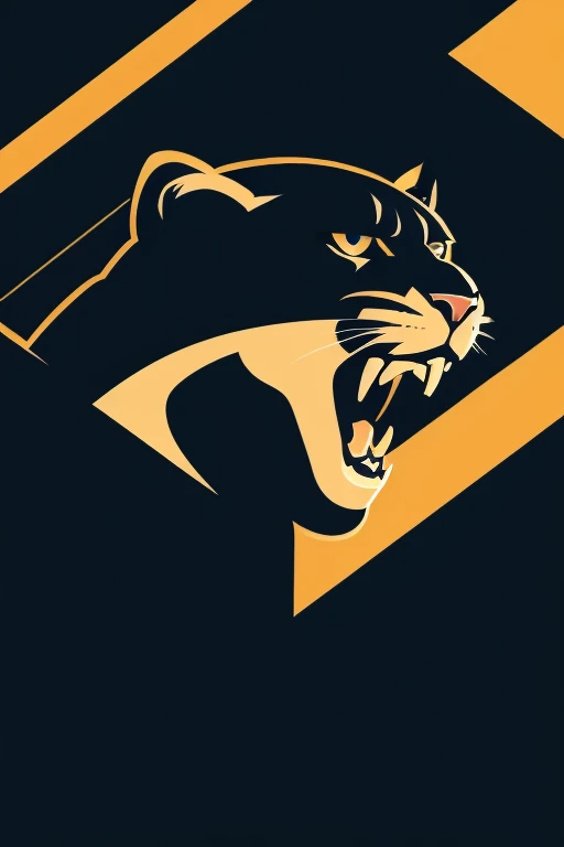 Make a logo with a panther mascot symbol png image