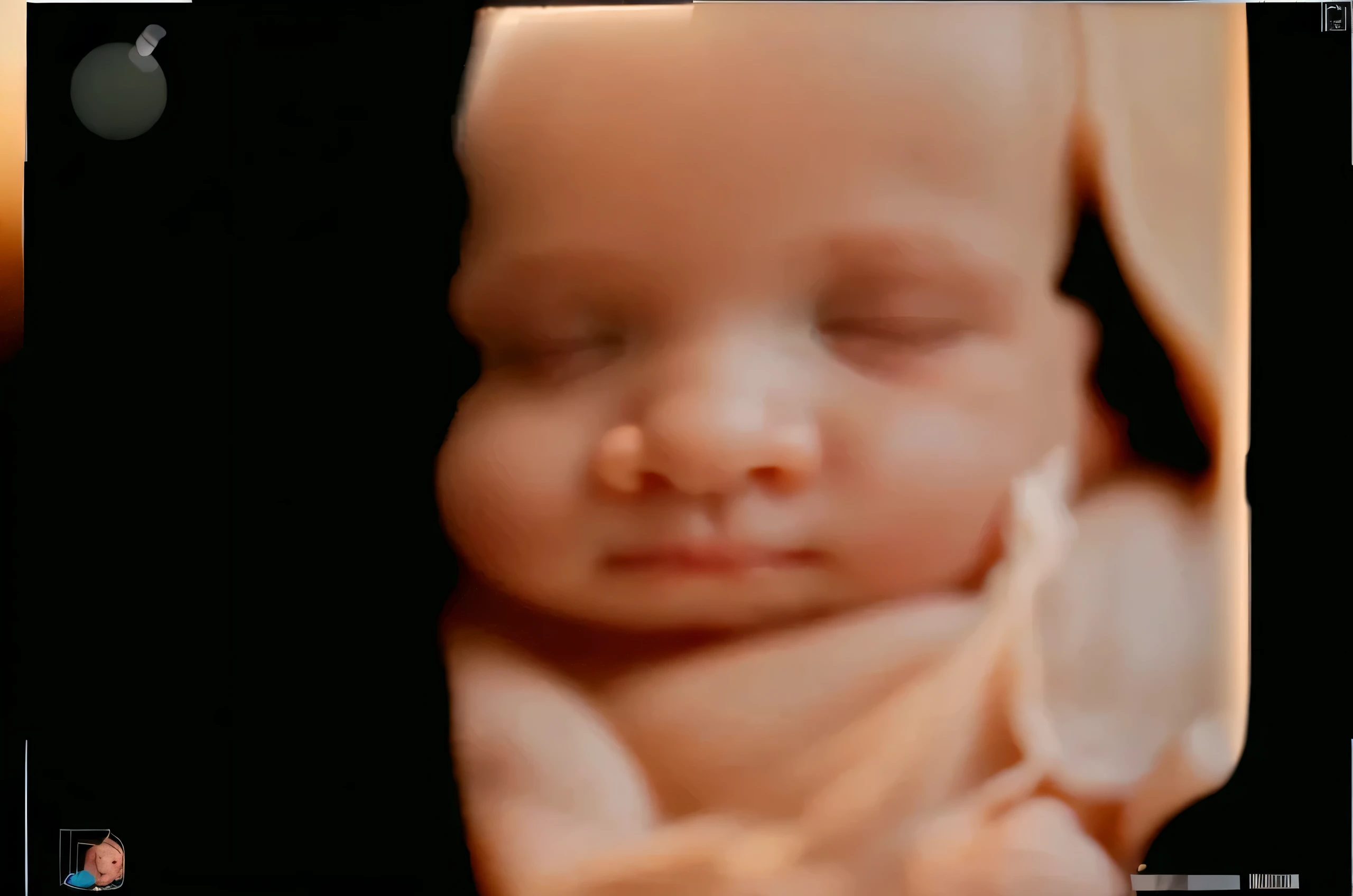 portrait, sleeping baby, fetus, inside womb, rosy face, hd, realistic, cute, baby girl, 8k, uhd, high quality, sharp focus, the composition beautiful rich and bright