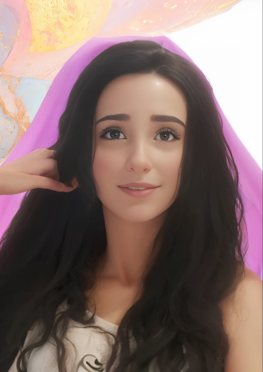 Melhor qualidade, obra-prima, ultra alta res, (fotorrealista: 1.4), foto crua, 1 mulher, cabelo preto, olhos castanhos, olhos e rosto detalhados.