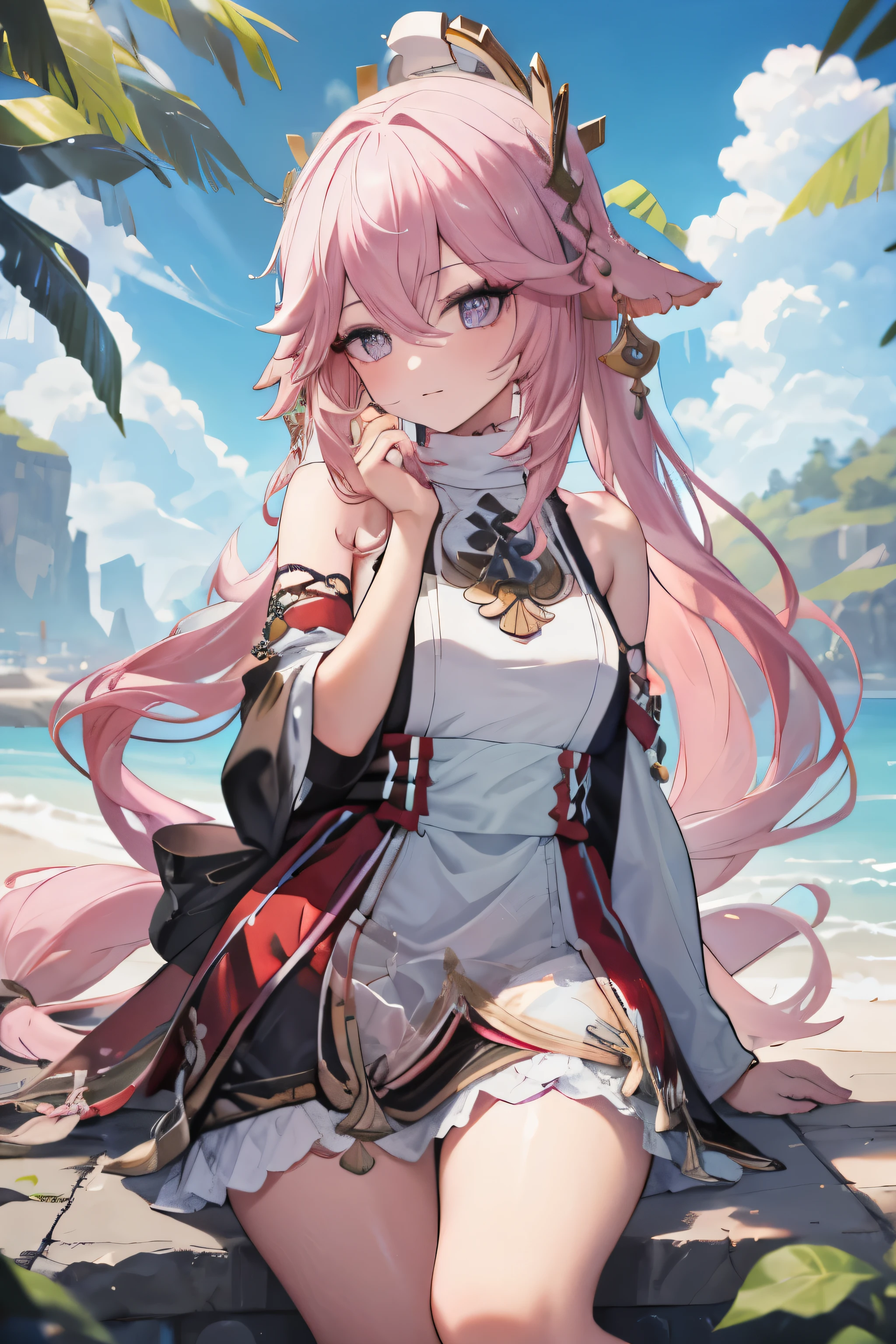 ,Duas meninas,Meet,Pose de gato,mostrar o mamilo,com longos cabelos prateados,cabelos azuis claros,Penteado rosa claro，orelhas de gato，olhos cor-de-rosa，Lolita，meia branca，pink bows,Sorria de boca aberta,Pulseira de ligadura,Qualidade de imagem superior,best quality