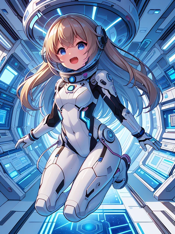 beautiful feet, trickle, white background, The art work is, Includes lots of vibrant colors and blurry surreal details, Scattered beneath the surface, Highly detailed focus, realistic, Humanity, (best quality), slave collar, and the tongue sticks out, scream, sweat legs, royal sister, Ripe body, 4K, White, plump and delicate body, plump ass,cute女の子のダイナミックなポーズ, She wears a form-fitting, Immediately grab attention, Shimmers in different neon colors when exposed to light, It is a small LED light that flashes to an invisible beat, そして遊び心のあるlaughterが彼女の唇を飾ります, With background: Hype Color – Neon Pink, and deep yellow, Create an energetic vortex, White lightning streaks zigzagging across the background, 最high quality、best image quality、masterpiece、woman((18-year-old、cute、blonde、long hair、Black Robot Armor、Luminescent chest parts、Gold Arm、big bust、Bust 95、wide open chest、Slender、laughter、cyber eyes、Show the whole body、beam effect))、high quality、Depth of bounds written、((Inside the spaceship)), (Outside the window, space, Earth from space, spaceport)、With background((Cyberworld))、depth((Computer mass))