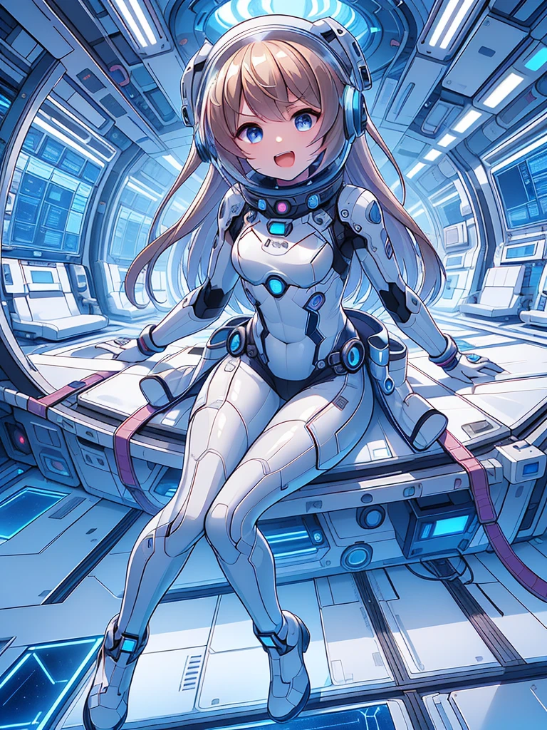 beautiful feet, trickle, white background, The art work is, Includes lots of vibrant colors and blurry surreal details, Scattered beneath the surface, Highly detailed focus, realistic, Humanity, (best quality), slave collar, and the tongue sticks out, scream, sweat legs, royal sister, Ripe body, 4K, White, plump and delicate body, plump ass,cute女の子のダイナミックなポーズ, She wears a form-fitting, Immediately grab attention, Shimmers in different neon colors when exposed to light, It is a small LED light that flashes to an invisible beat, そして遊び心のあるlaughterが彼女の唇を飾ります, With background: Hype Color – Neon Pink, and deep yellow, Create an energetic vortex, White lightning streaks zigzagging across the background, 最high quality、best image quality、masterpiece、woman((18-year-old、cute、blonde、long hair、Black Robot Armor、Luminescent chest parts、Gold Arm、big bust、Bust 95、wide open chest、Slender、laughter、cyber eyes、Show the whole body、beam effect))、high quality、Depth of bounds written、((Inside the spaceship)), (Outside the window, space, Earth from space, spaceport)、With background((Cyberworld))、depth((Computer mass))