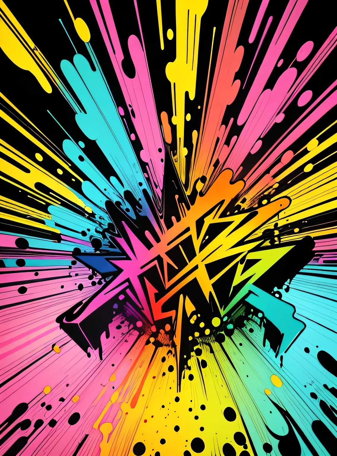 arte vetorial, Colorful illustration with the word graffiti BELIEVE, No centro, cores vibrantes, respingos de tinta e manchas, alto detalhe, fundo branco