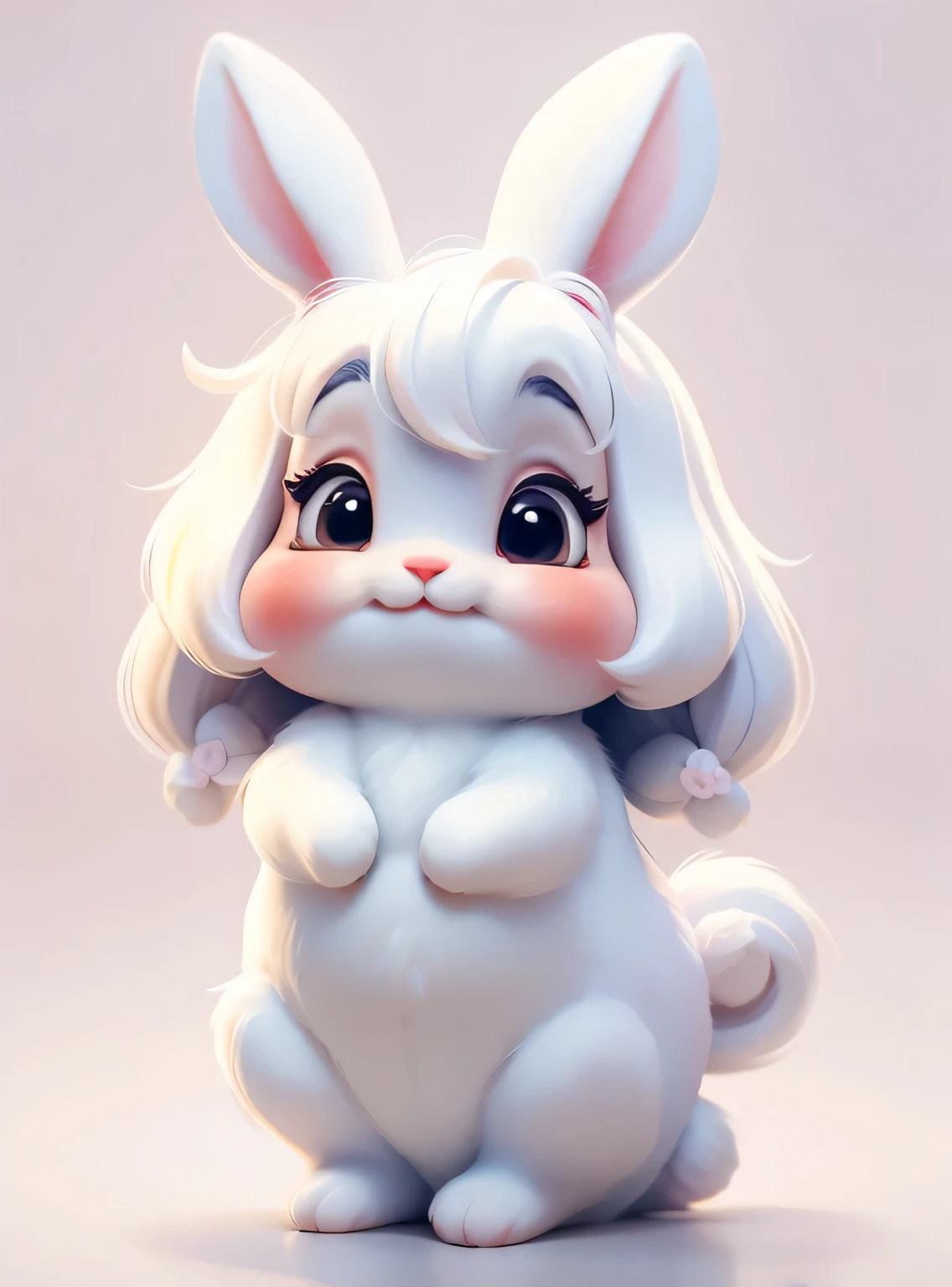 Coelhinho fofo、fundo branco