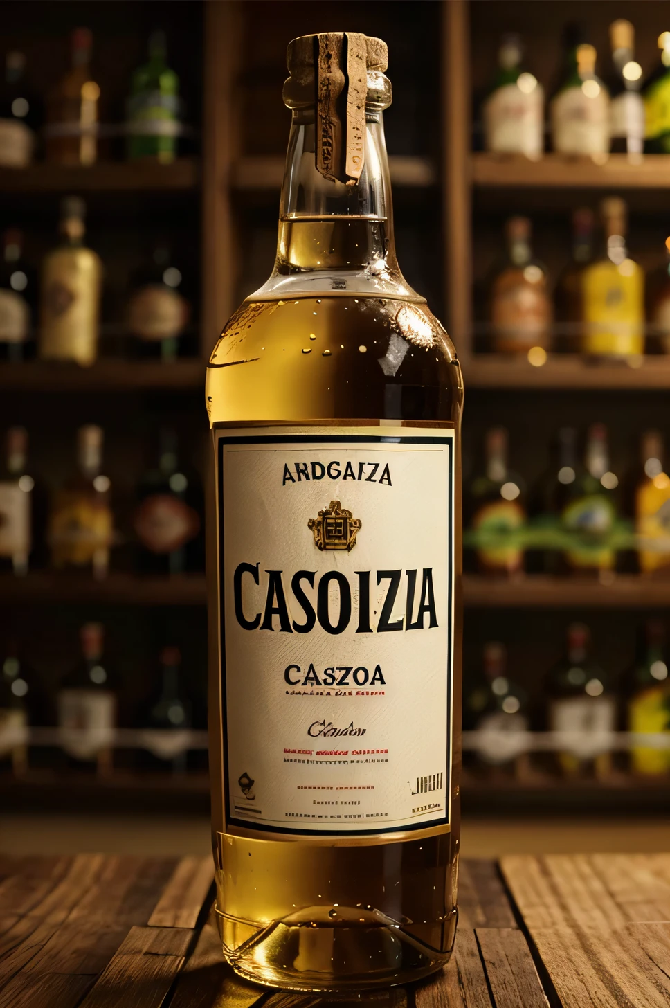 label for cachaça bottle