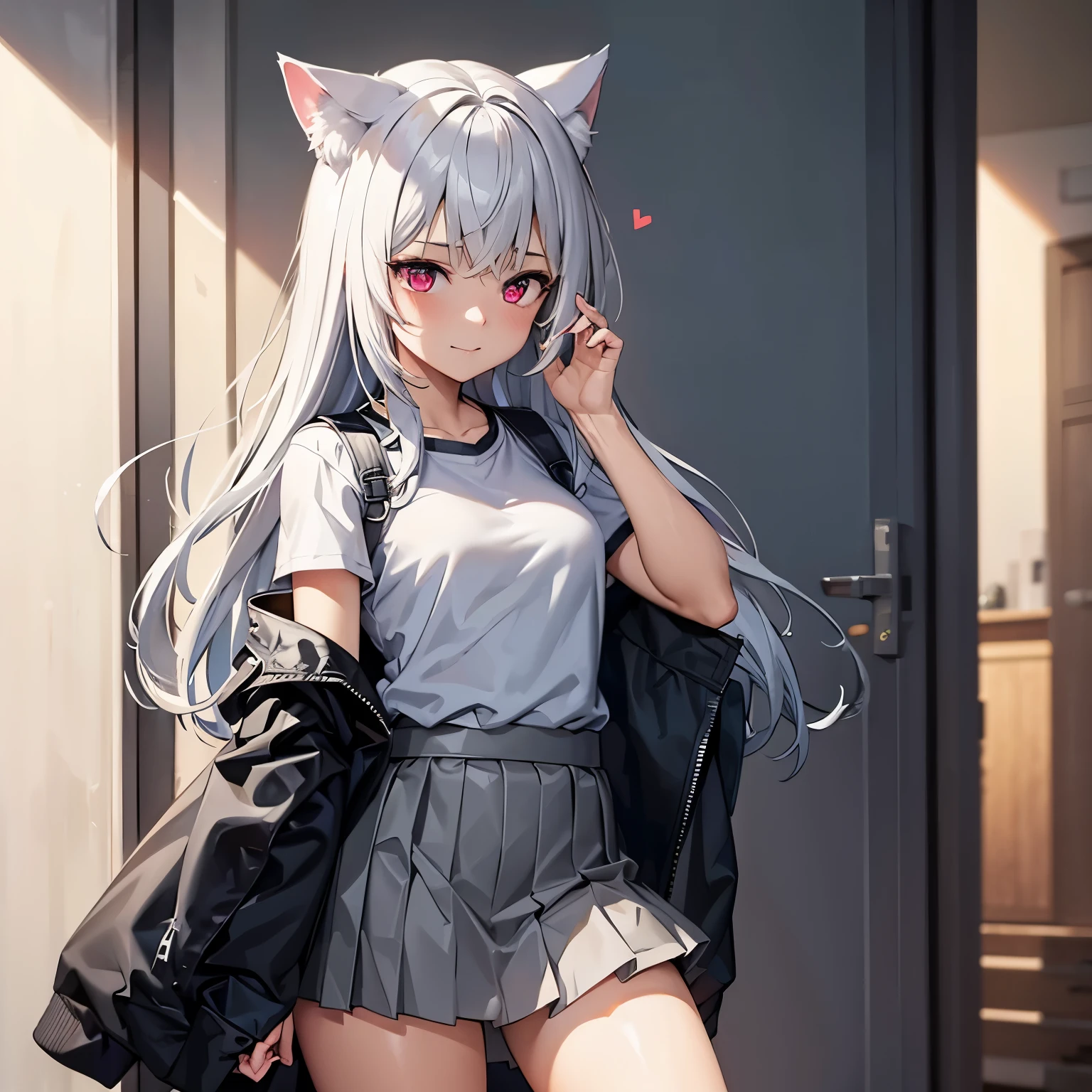 <lora:kashinoAzurLaneSwimsuit_kashinov108:1> trenchcoat, horns, purple eyes
