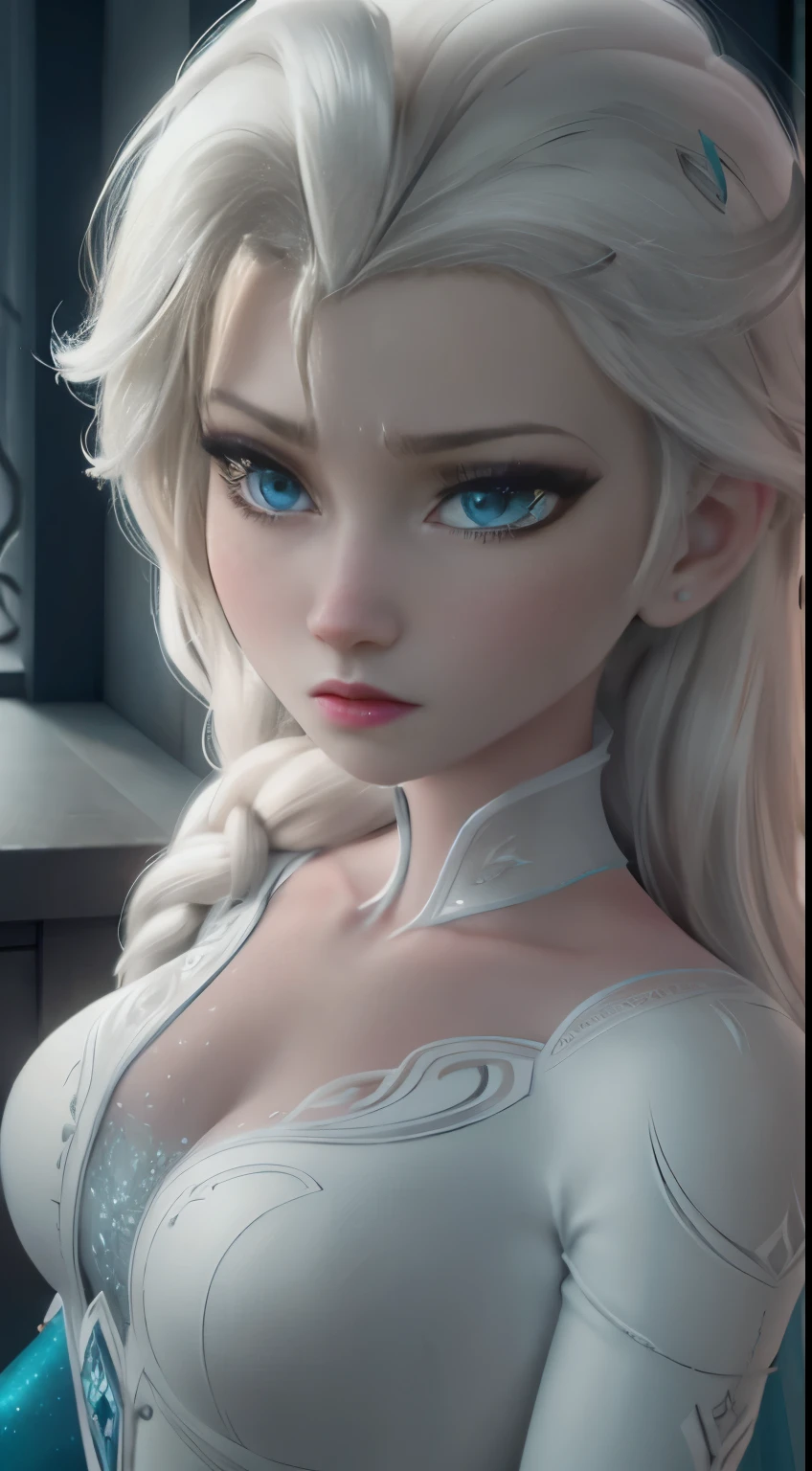 (elsa frozen-rose quartz SU mezclando modelos .) Highly detailed CG unity 8k wallpaper, style shot, complex, high detail, dramatic, highest quality movie still image, very detailed, masterpiece, best quality, character design, Elsa, Elsa from Frozen,Diamante Rosado fusión (( Dark style)), realistic ultra-detailed rendering style, natural light, sharp character design, (hard focus, 8k), (((natural skin texture))), 8k textures, soft cinematic lighting, adobe lightroom, dark room, hdr, Sophisticated, Elegant, Rich Detail, Sharp Focuilm Look) )), Soothing Tones, Detail Frenzy, Intricate Detail, Super Detail, Low Contrast, Soft Film Lighting, Dull Colors, Exposure Blending, HDR, Fade, 35mm, f/1.4, ISO64, f16, 25 sec.