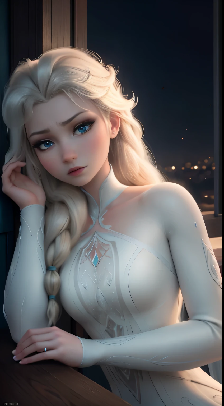 (elsa frozen-rose quartz SU mezclando modelos .) Highly detailed CG unity 8k wallpaper, style shot, complex, high detail, dramatic, highest quality movie still image, very detailed, masterpiece, best quality, character design, Elsa, Elsa from Frozen,Diamante Rosado fusión (( Dark style)), realistic ultra-detailed rendering style, natural light, sharp character design, (hard focus, 8k), (((natural skin texture))), 8k textures, soft cinematic lighting, adobe lightroom, dark room, hdr, Sophisticated, Elegant, Rich Detail, Sharp Focuilm Look) )), Soothing Tones, Detail Frenzy, Intricate Detail, Super Detail, Low Contrast, Soft Film Lighting, Dull Colors, Exposure Blending, HDR, Fade, 35mm, f/1.4, ISO64, f16, 25 sec.