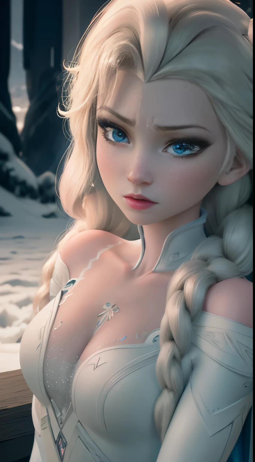 (elsa frozen-rose quartz SU mezclando modelos .) Highly detailed CG unity 8k wallpaper, style shot, complex, high detail, dramatic, highest quality movie still image, very detailed, masterpiece, best quality, character design, Elsa, Elsa from Frozen,Diamante Rosado fusión (( Dark style)), realistic ultra-detailed rendering style, natural light, sharp character design, (hard focus, 8k), (((natural skin texture))), 8k textures, soft cinematic lighting, adobe lightroom, dark room, hdr, Sophisticated, Elegant, Rich Detail, Sharp Focuilm Look) )), Soothing Tones, Detail Frenzy, Intricate Detail, Super Detail, Low Contrast, Soft Film Lighting, Dull Colors, Exposure Blending, HDR, Fade, 35mm, f/1.4, ISO64, f16, 25 sec.