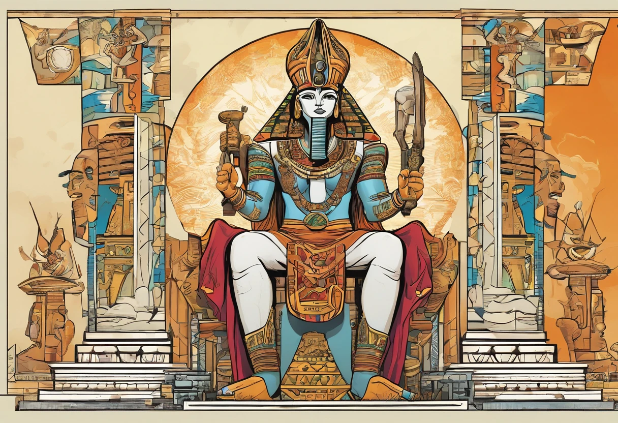 Image hiéroglyphes osiris