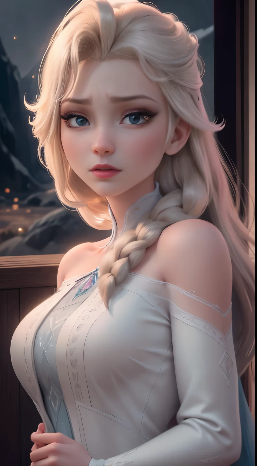 (elsa frozen-rose quartz SU mezclando modelos .) Highly detailed CG unity 8k wallpaper, style shot, complex, high detail, dramatic, highest quality movie still image, very detailed, masterpiece, best quality, character design, Elsa, Elsa from Frozen,Diamante Rosado fusión (( Dark style)), realistic ultra-detailed rendering style, natural light, sharp character design, (hard focus, 8k), (((natural skin texture))), 8k textures, soft cinematic lighting, adobe lightroom, dark room, hdr, Sophisticated, Elegant, Rich Detail, Sharp Focuilm Look) )), Soothing Tones, Detail Frenzy, Intricate Detail, Super Detail, Low Contrast, Soft Film Lighting, Dull Colors, Exposure Blending, HDR, Fade, 35mm, f/1.4, ISO64, f16, 25 sec.