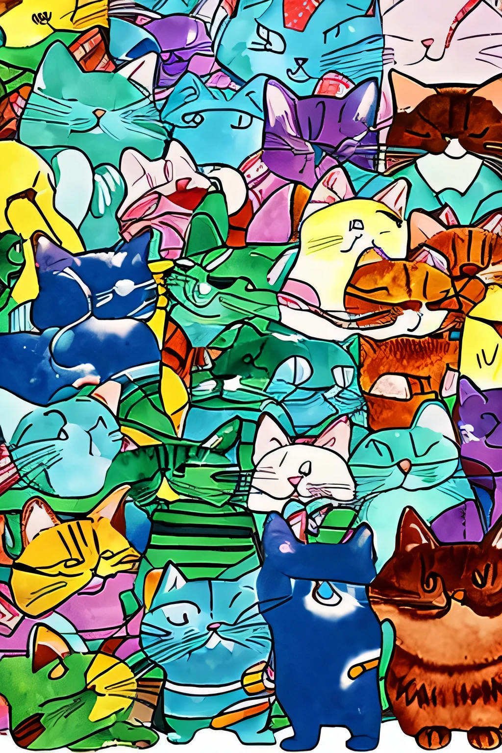 1 strange cat、character、strange cat、art