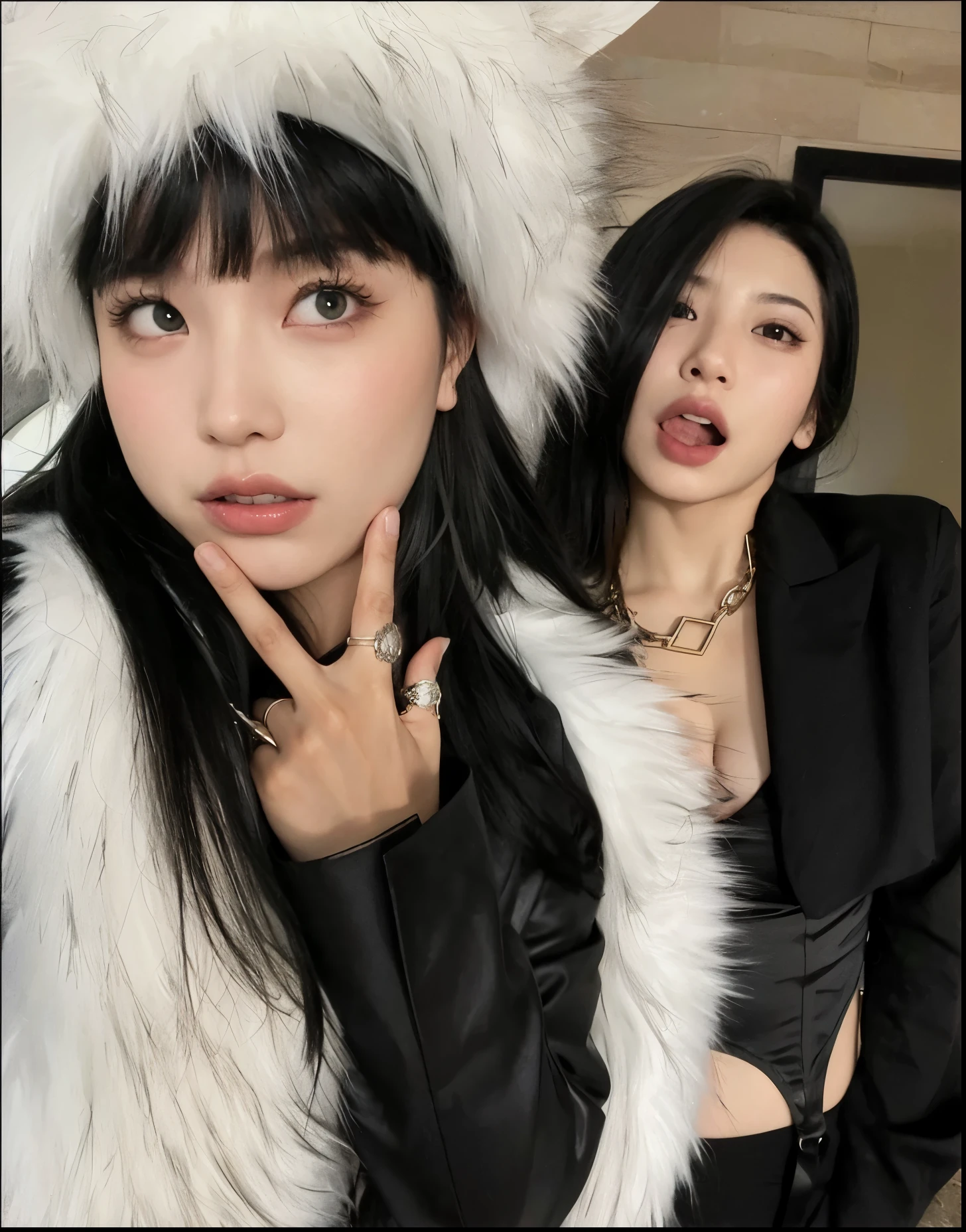 Duas amigas coreanas lindas