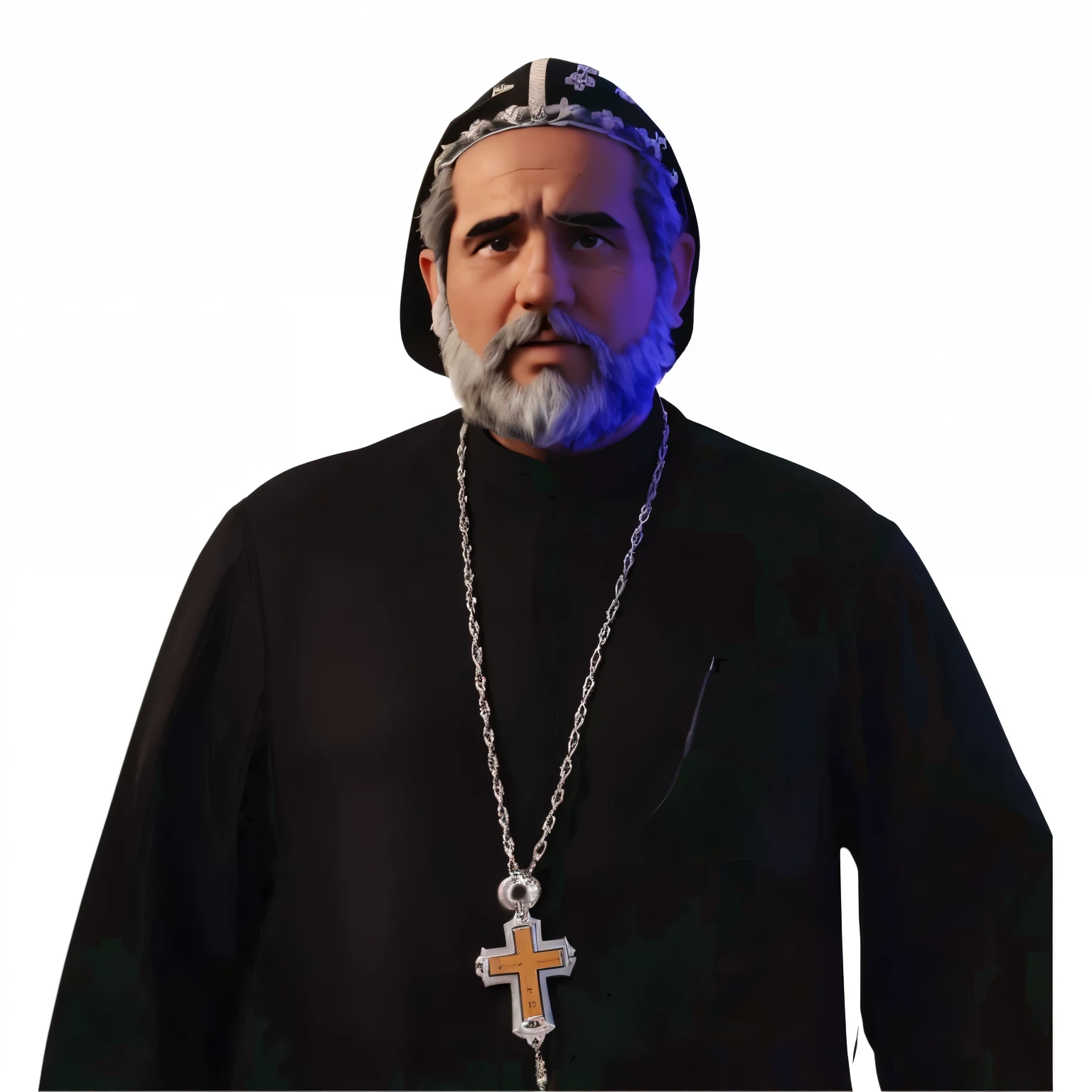 arafed image of a padre with a cross on his neck, ortodoxo saint, ortodoxo, metropolitano, Mohammed Chahin, nekro petros afshar, foto oficial, johnatan wayshak, imagem promocional, basil gogos, padre, Afonso Azpiri, por Alexander Fedosav, usando cruz no manto, ortodoxo christianity