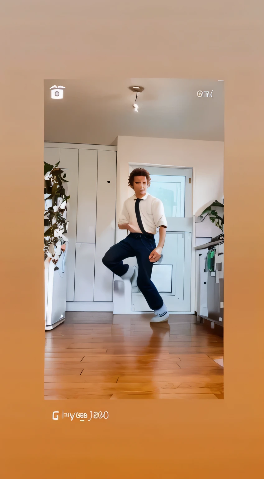 realistic Cute cartoon boy character with curly hair dancing vibrantly and gracefully in the Back Ground of dark night with beautiful moon and stars , in each and every frame cartoon boy should be rendered with exact and perfect fit to open pose with the pose in the video , full body, unreal Engine, Cinematic, Color Grading, Ultra-Wide Angle, Depth of Field, hyper-detailed, beautifully color-coded, beautifully color graded, Unreal Engine, Cinematic, super detailed, dynamic pose, cute face, Pixar, adorable, 8k --ar 3:2