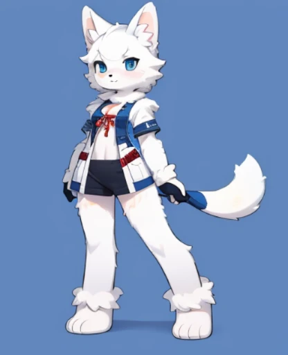 furry，full-body shot，