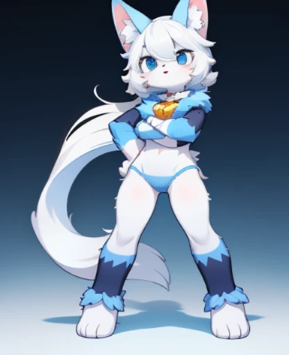 furry，full-body shot，pose