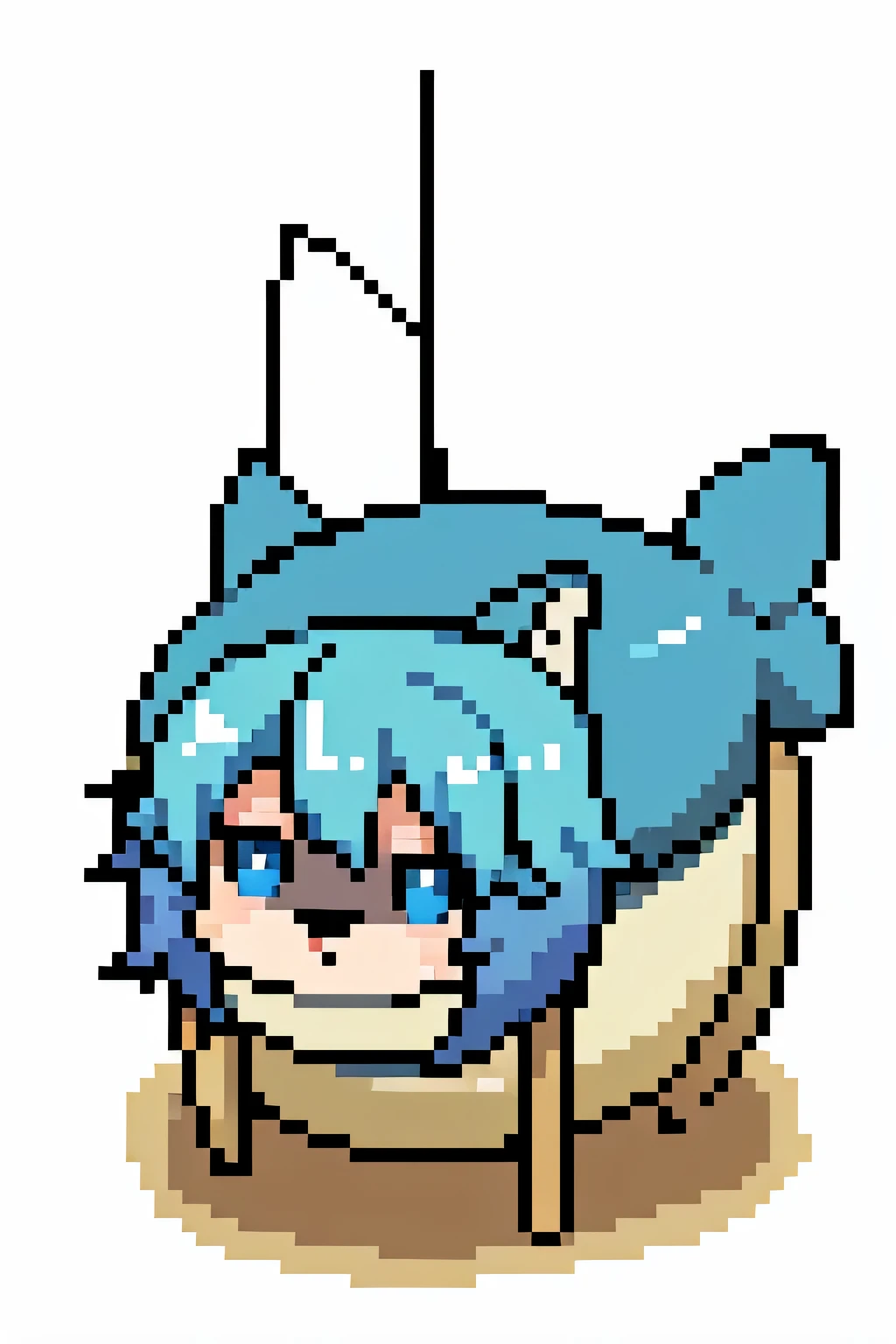 anime style、Sakabambaspis、fish、no background、1 fish、1 character、cute