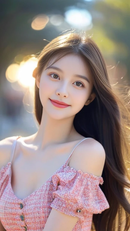 This girl is beautiful,The eyes are bright and alert,The face is delicate,with fair and smooth skin,Warm and charming smile。Her figure is well proportioned and graceful,Dress appropriately and stylishly。In short,She is a heart-warming beautiful girl。