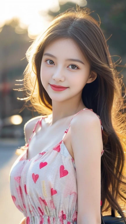 This girl is beautiful,The eyes are bright and alert,The face is delicate,with fair and smooth skin,Warm and charming smile。Her figure is well proportioned and graceful,Dress appropriately and stylishly。In short,She is a heart-warming beautiful girl。