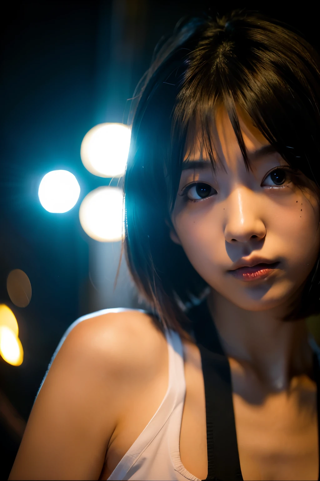 Cinematic lighting japan girl
